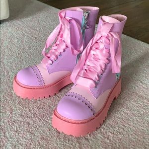 Pink Sugar Thrillz Dolls Kill Boots